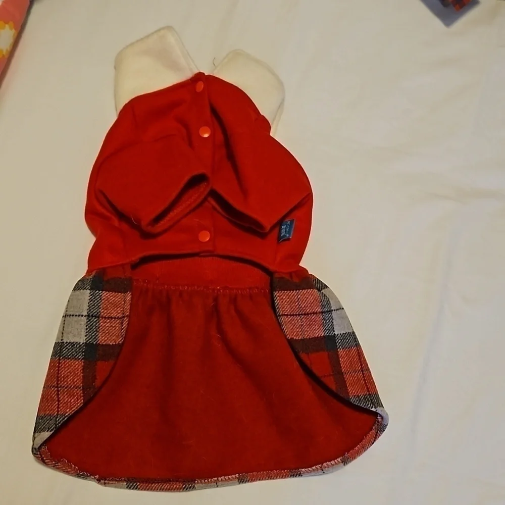 Red and Plaid Dogs Dress